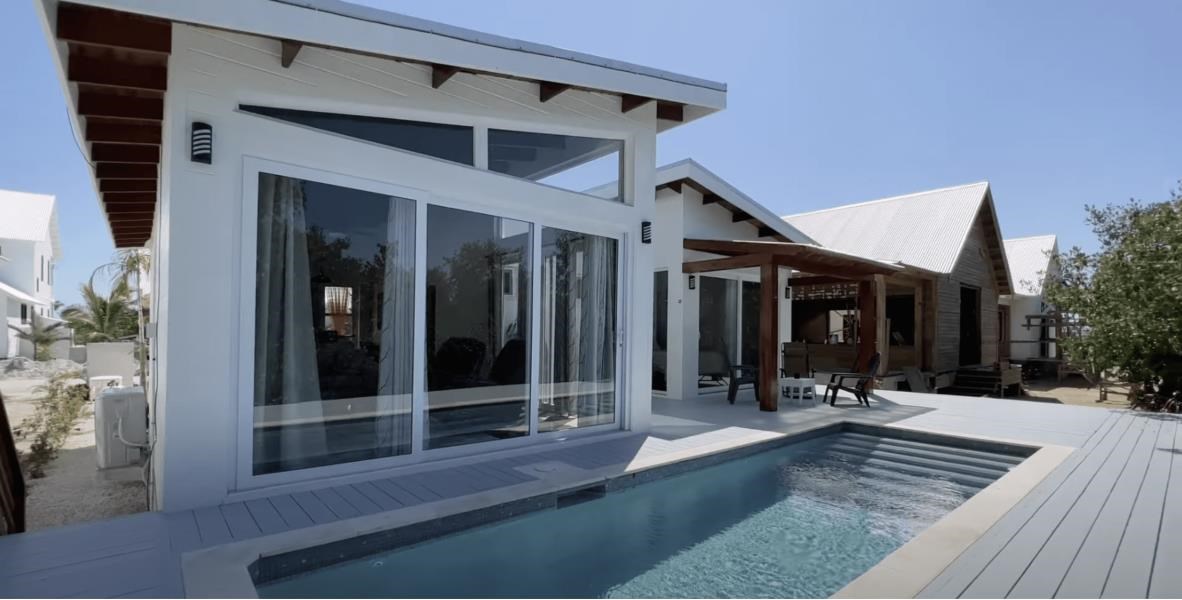 RE/MAX real estate, Belize, Ambergris Caye, Mahogany Bay Modern House by Latitude 20 with Pool